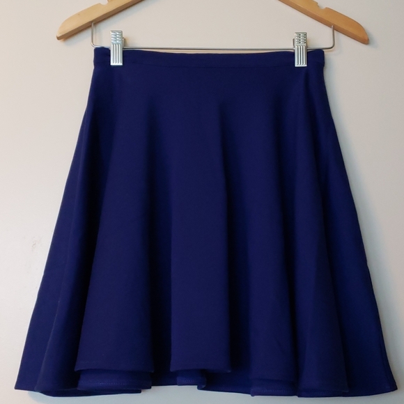 Twik (La Maison Simons) - Royal Blue Skater Skirt - Picture 1 of 6